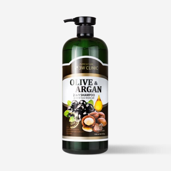 3w clinic olive and argan 2 IN 1 shampoo - 1500ml